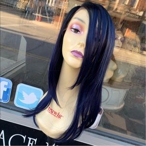 Lacefront Royal Dark Blue wig Lacefront wig